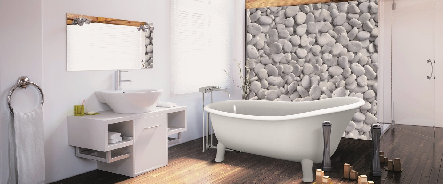 Fototapete im Badezimmer