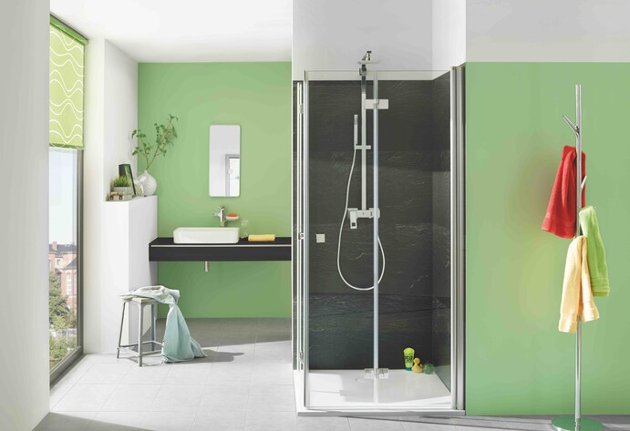 Neugestaltete Dusche