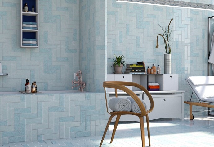 Maritimes Badezimmer