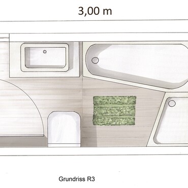 Grundriss Camargue Vario Joy Ambiente Bad