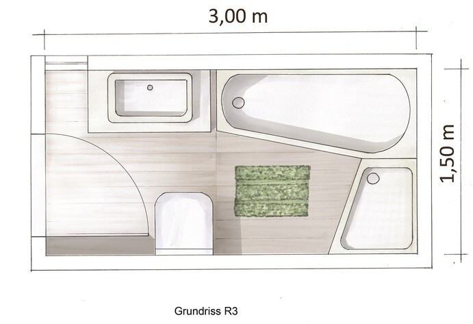 Grundriss Camargue Vario Joy Ambiente Bad