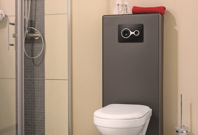 DIY WC-Vorwandinstallation: Wand-WC mit Ablage