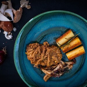 Souffliertes Schnitzel vom Flanksteak