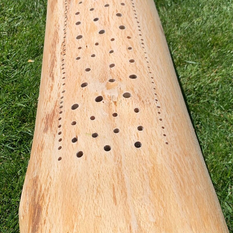 Abgeschliffener Holzpfosten