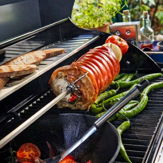 Grill mit Spie&szlig;braten
