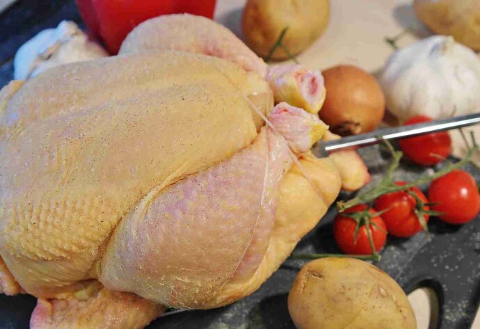 Huhn am Grillspie&szlig;