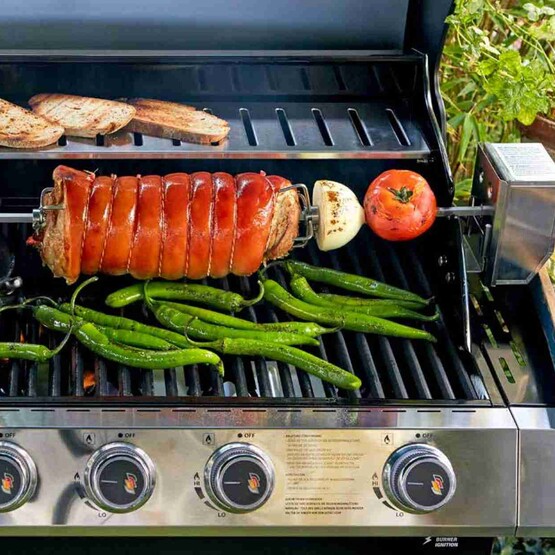 Spießbraten am Grill