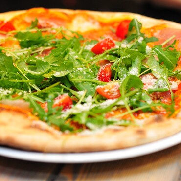 Pizza mit Rucola