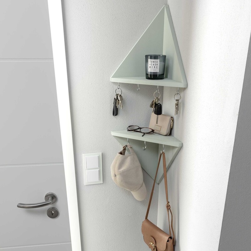 DIY Eckregale für die Wand