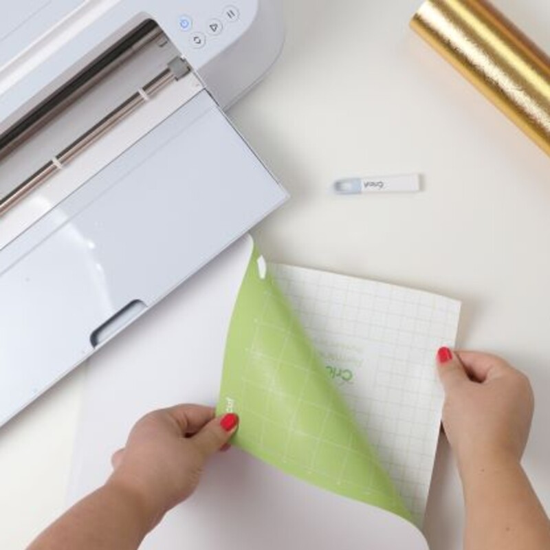 Schneidematte vom Vinyle abrollen