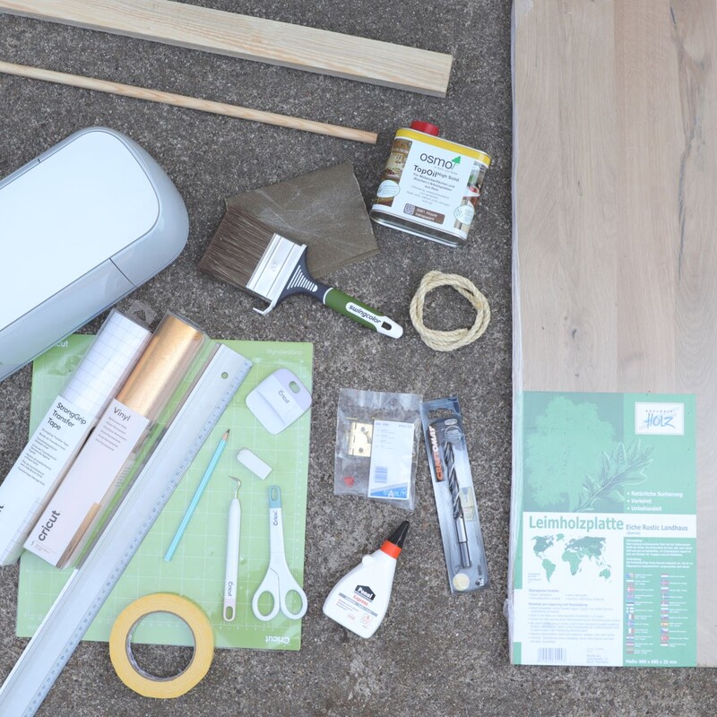 Benötigte Materialien und Werkzeuge