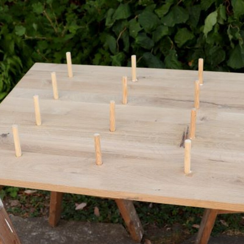 Rundstäbe einsetzen