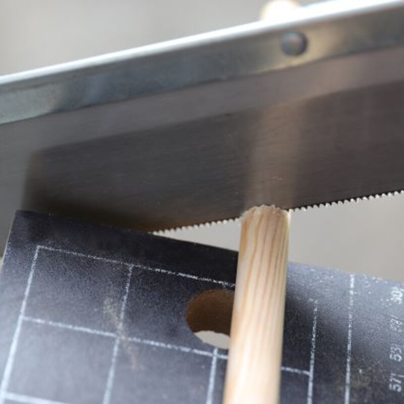 Rundstab zu schneiden