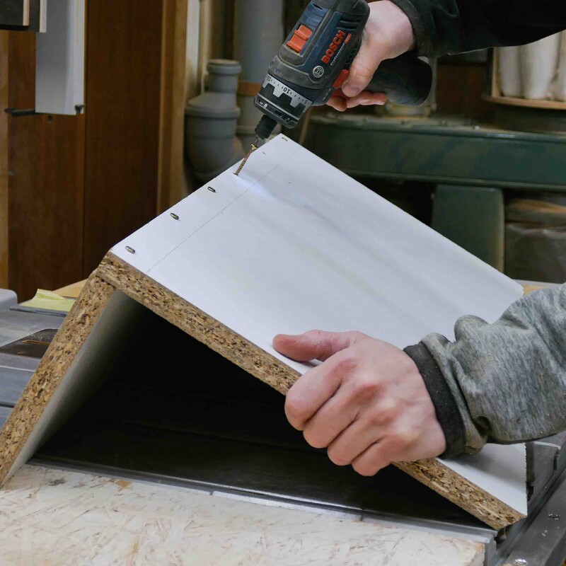 Schalplatten verschrauben