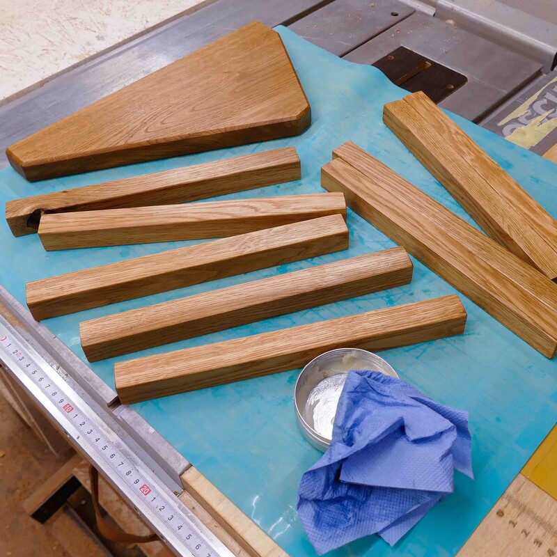 geölte Holzteile