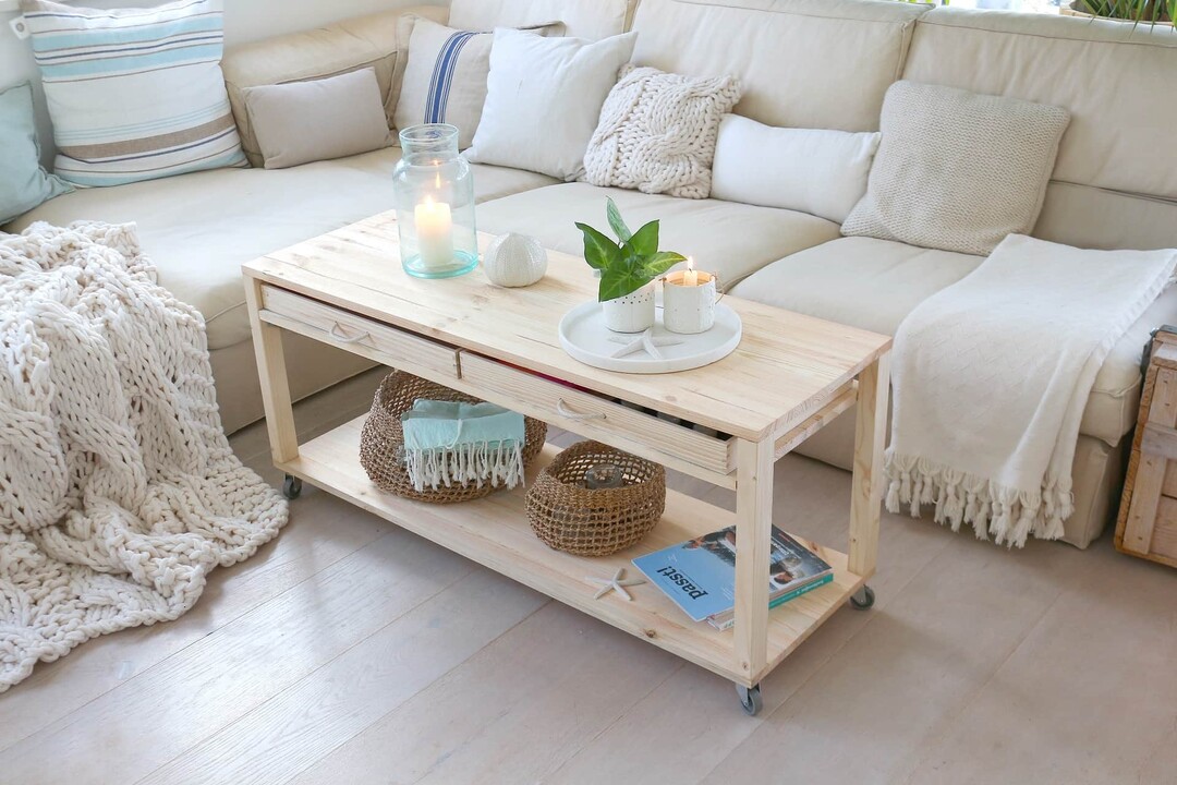 DIY: Couchtisch mit Schubladen