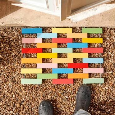 Fertige DIY-Fußmatte