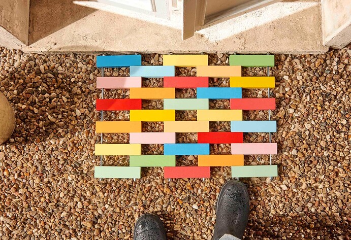 Fertige DIY-Fußmatte