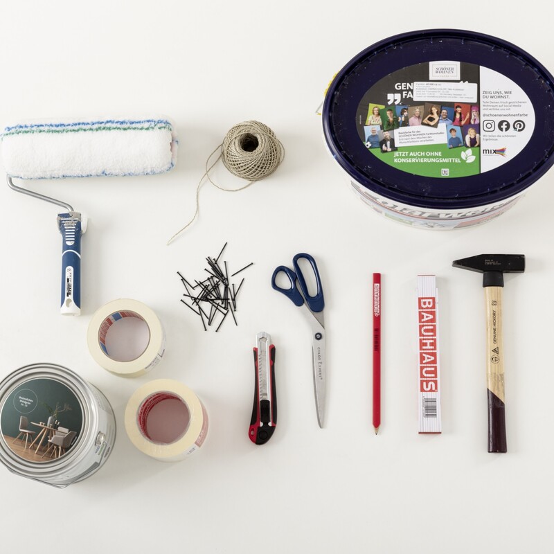 Magnetische Wanddeko: Materialliste