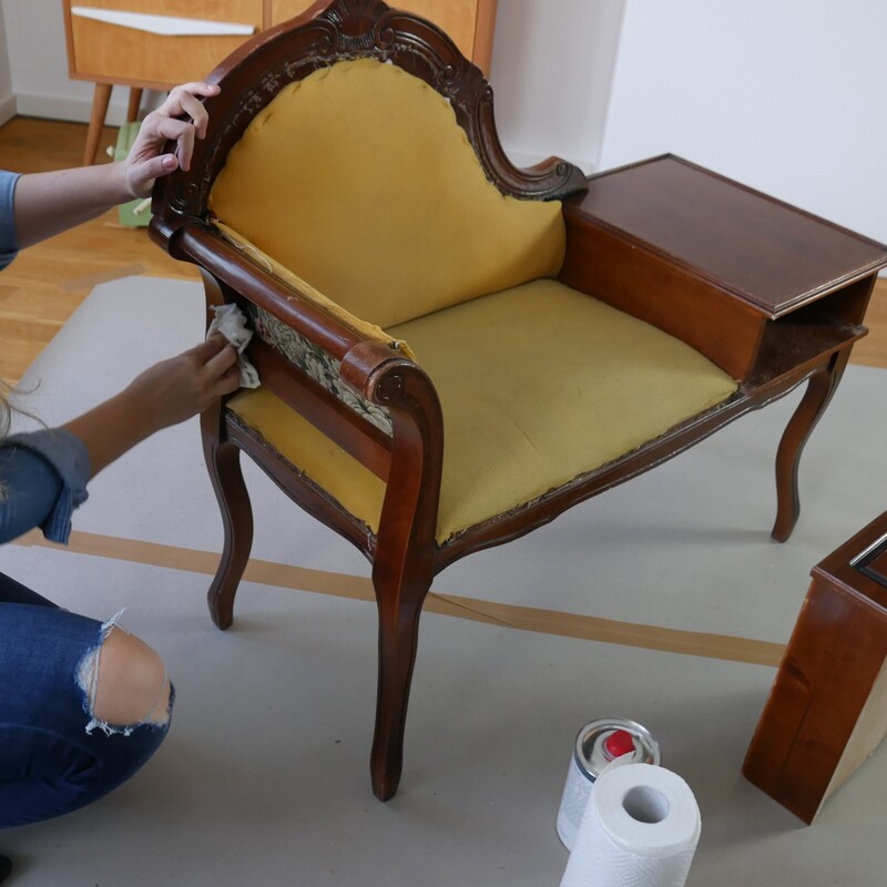 Stuhl reinigen