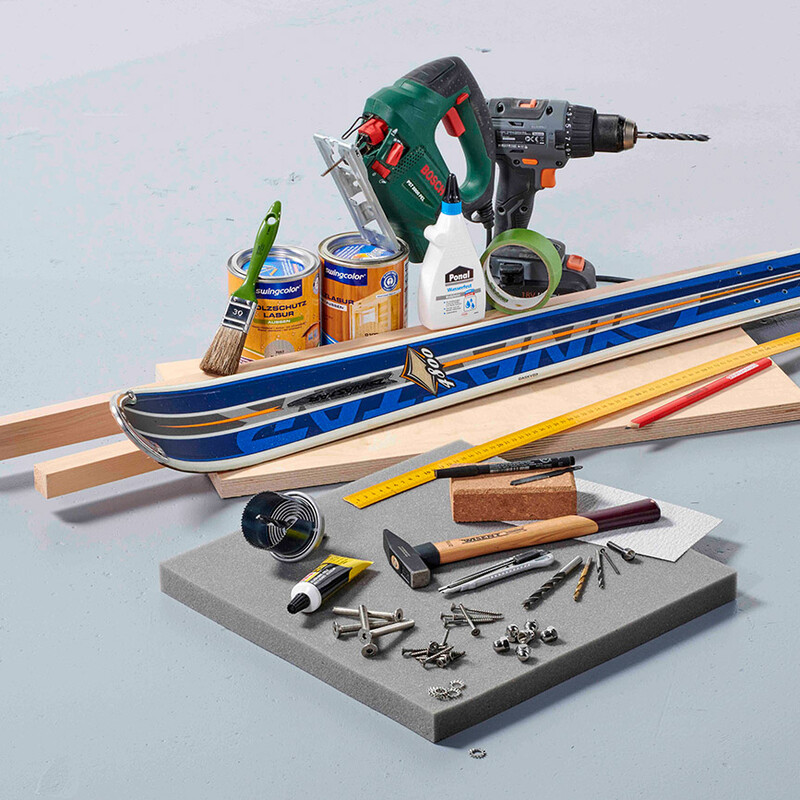 Material- und Werkzeugübersicht DIY Ski-Böckl