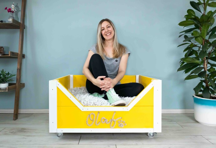 Tanja Reeber begeistert im Hundebett
