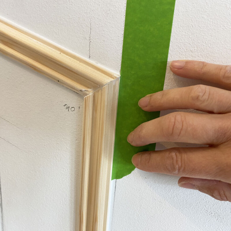 Abkleben mit Klebenband