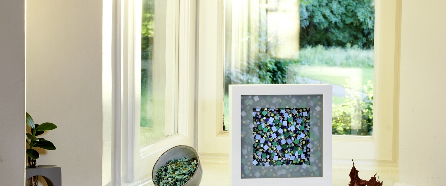 DIY-Lampe auf Fensterbank