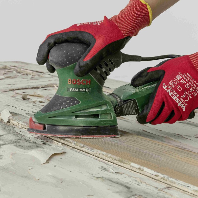 DIY Tisch T&uuml;rblatt schleifen