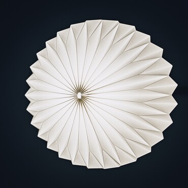 Stofflampe in weiß