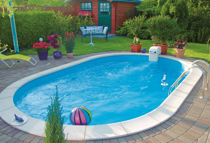 Pool mit Gegenstromanlage