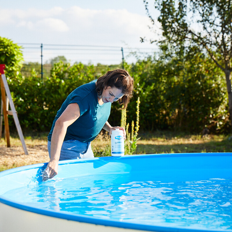 Reinigung des Pools