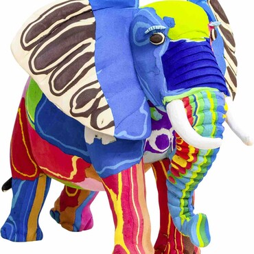 Elefantenfigur aus Flip-Flops