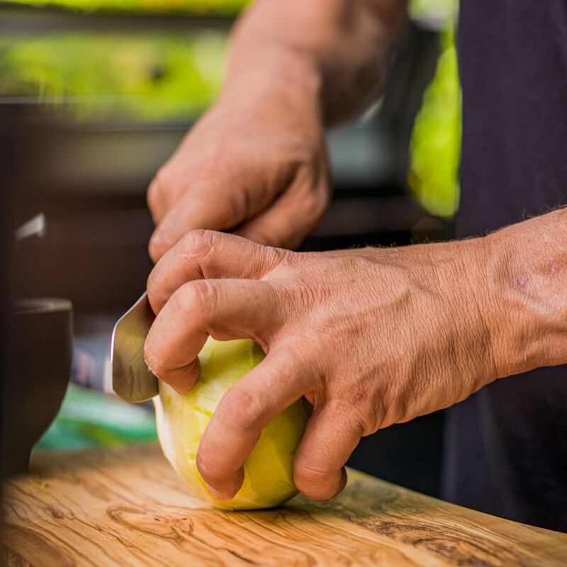 Kohlrabi schneiden