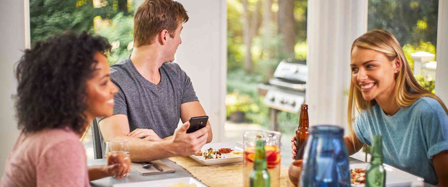 Grill mit Temperaturfühler