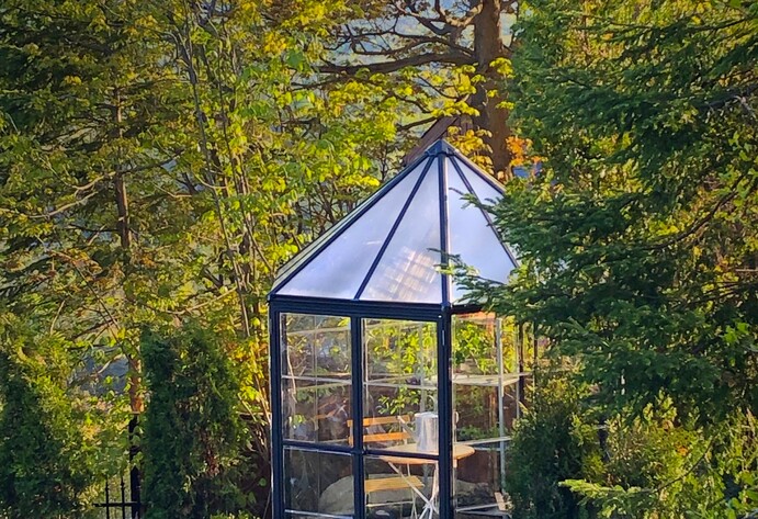 Glashaus von oben