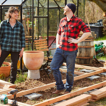 Unterkonstruktion für den Bau eines Dünenwegs aus Holz