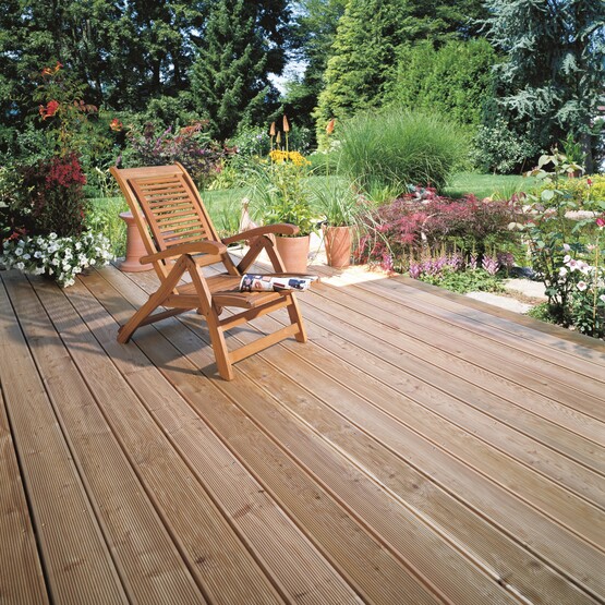 Terrassendielen aus Thermokiefer