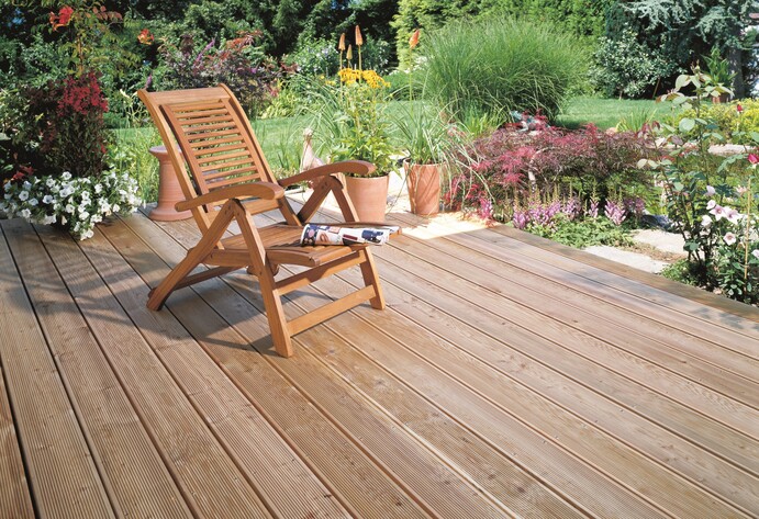 Terrassendielen aus Thermokiefer