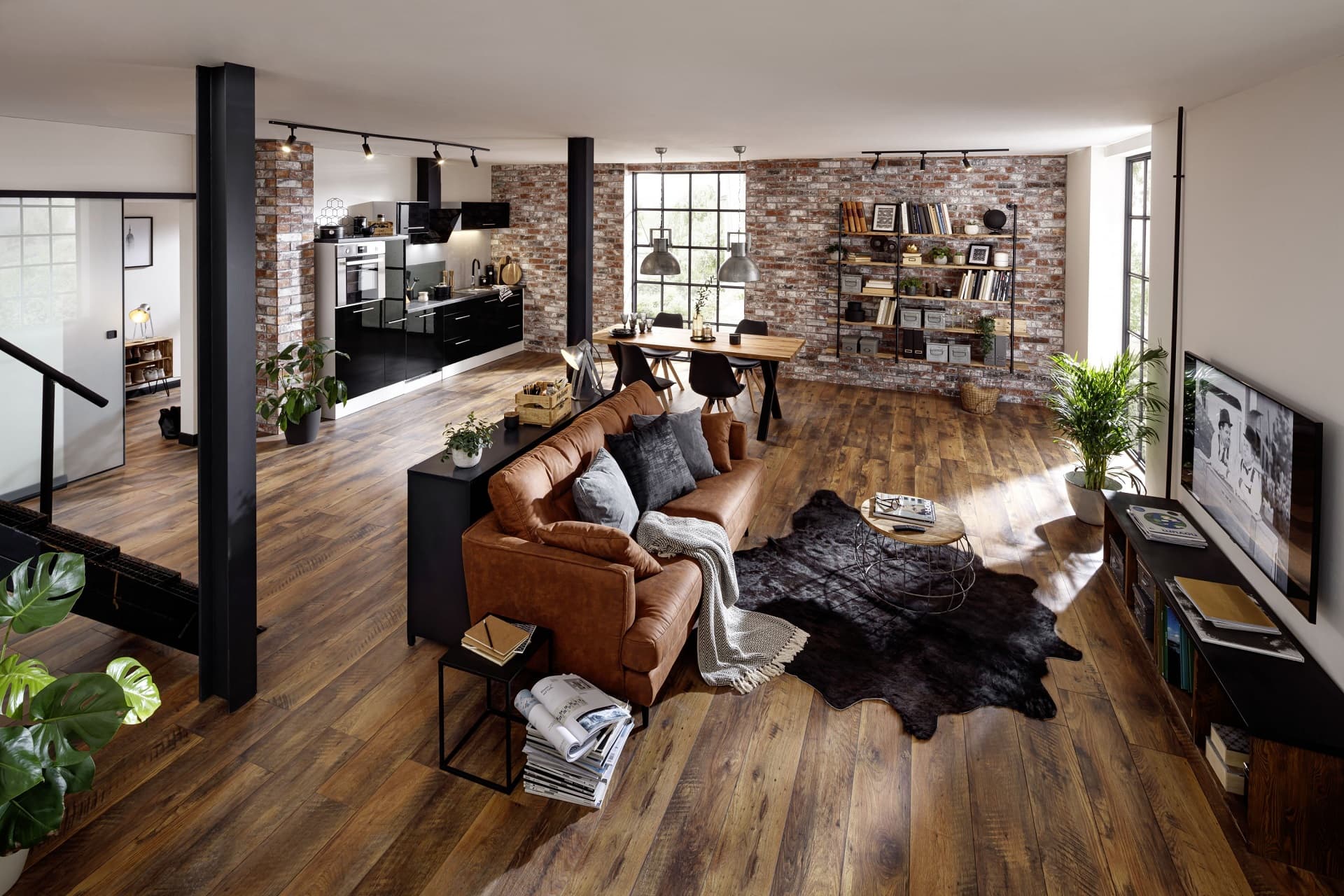 Wohnen im Industrial-Stil