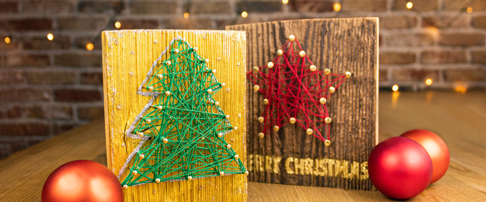 Weihnachtskarten aus Holz basteln richtiggut.de