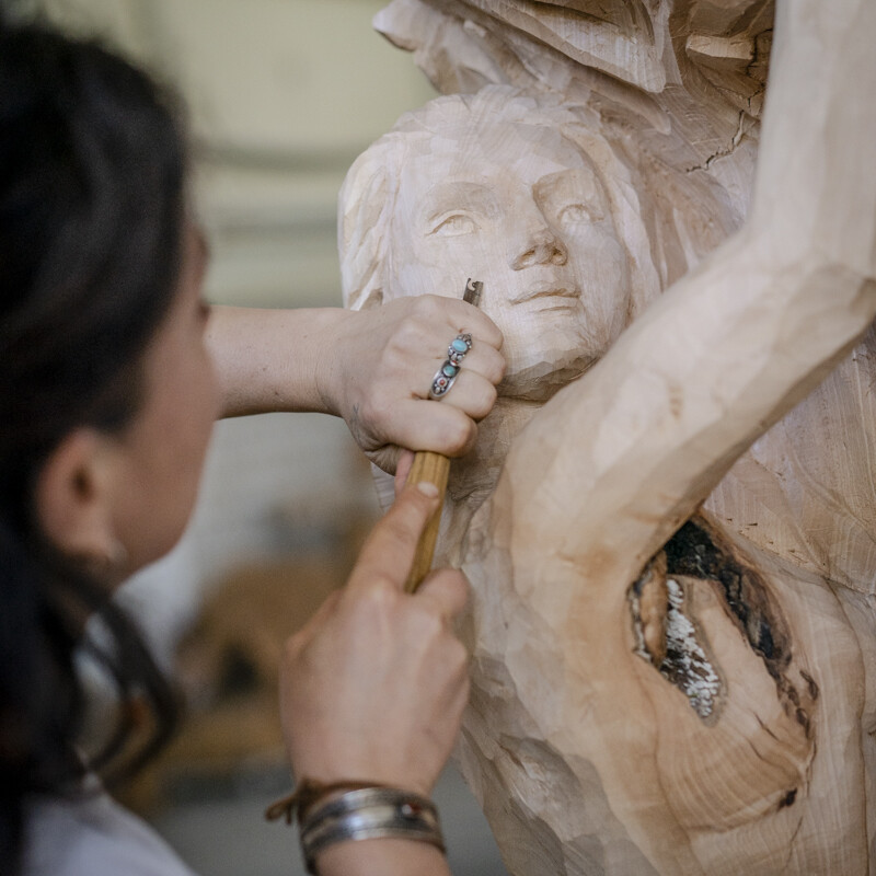 Myrthe Rödelberger bei der Arbeit