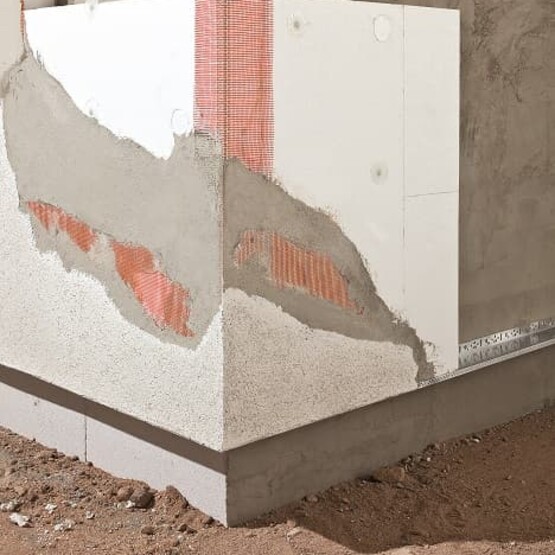 Fassadend&auml;mmung Schicht f&uuml;r Schicht