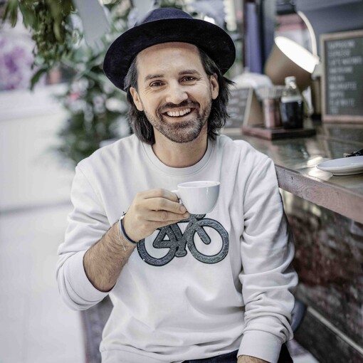 Senad Sarac in seinem Café