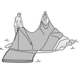 Teich anlegen: Folie auslegen