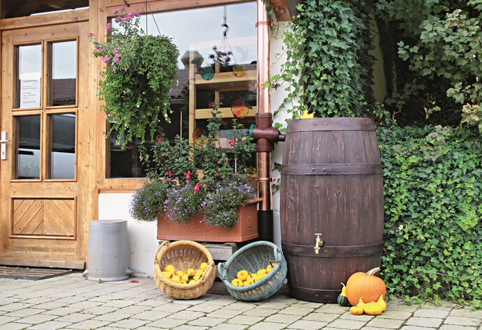 Holzregenfass