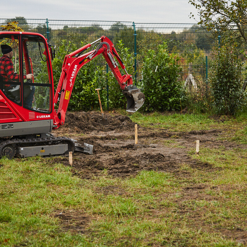 Zisterne anlegen: Baggern