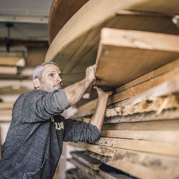 Gerald Aichriedler bei der Arbeit