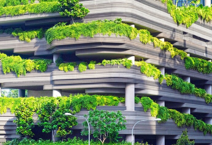 Balkone in der Stadt