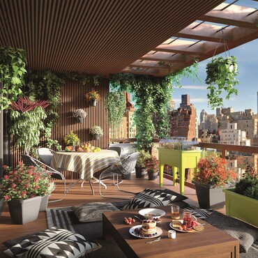 Balkon in einer Metropole